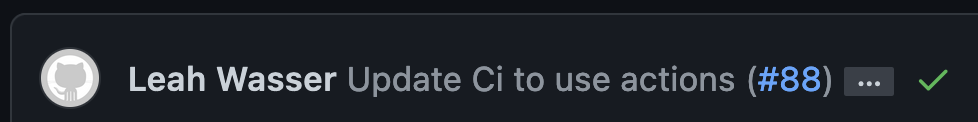 Image showing a green check if a build passes.
