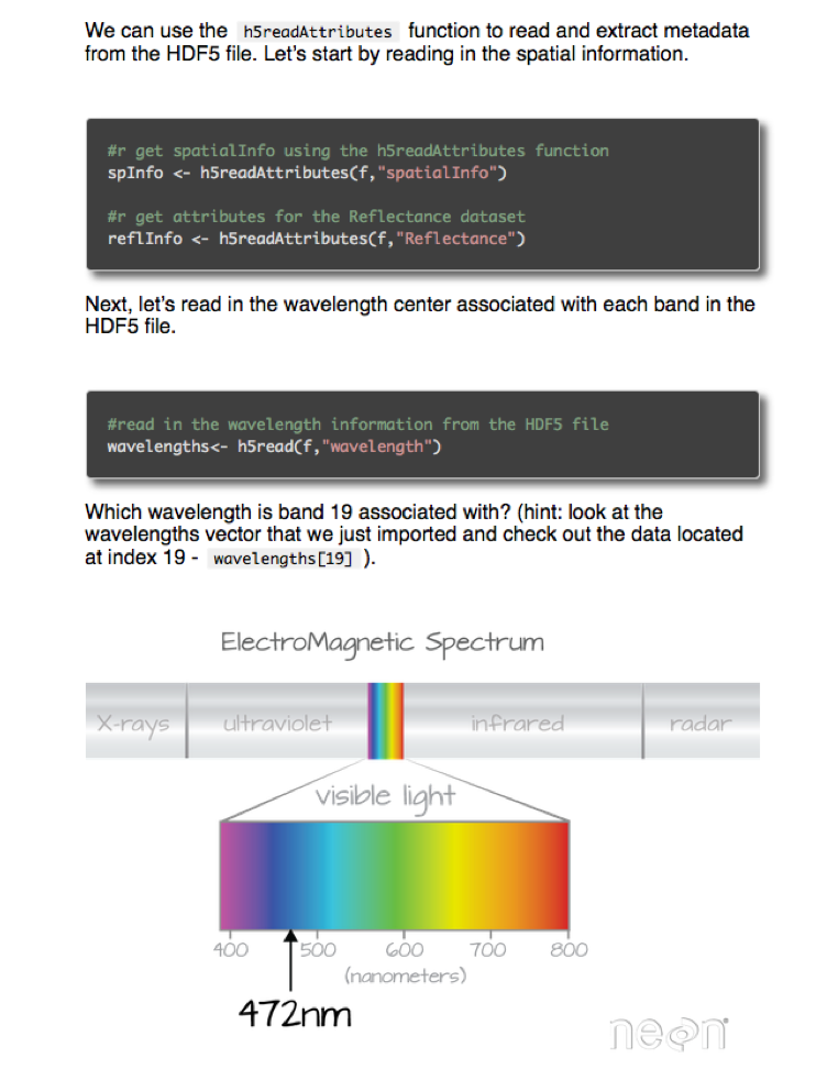 Image showing a lesson on the portal that uses code and graphics.